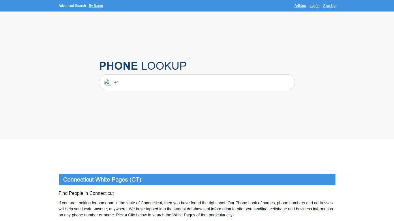 Connecticut White Pages - CT Phone Directory Lookup